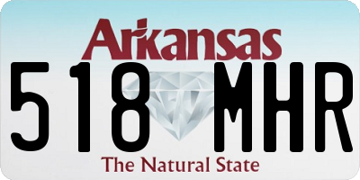 AR license plate 518MHR