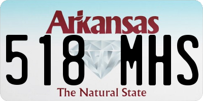 AR license plate 518MHS