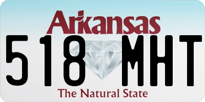 AR license plate 518MHT