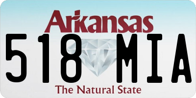 AR license plate 518MIA