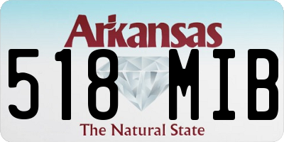 AR license plate 518MIB
