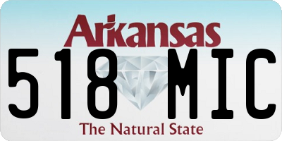 AR license plate 518MIC