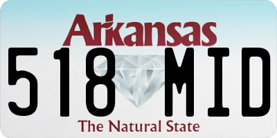 AR license plate 518MID