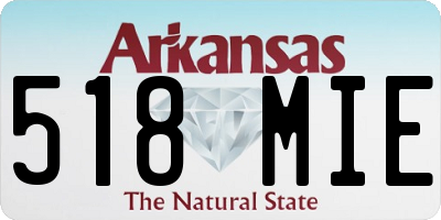 AR license plate 518MIE