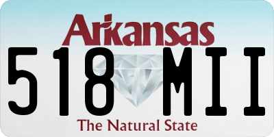 AR license plate 518MII