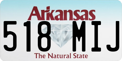 AR license plate 518MIJ