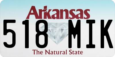 AR license plate 518MIK