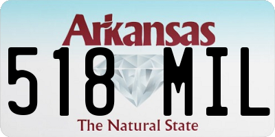 AR license plate 518MIL