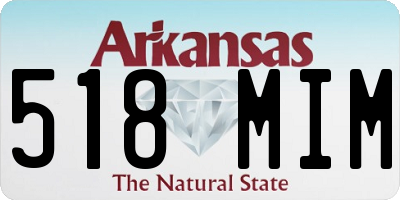 AR license plate 518MIM