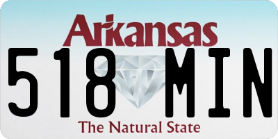 AR license plate 518MIN