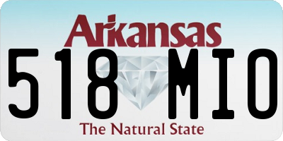 AR license plate 518MIO