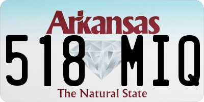 AR license plate 518MIQ