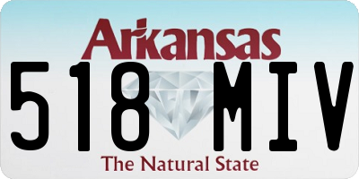 AR license plate 518MIV