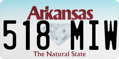 AR license plate 518MIW