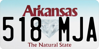 AR license plate 518MJA