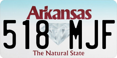 AR license plate 518MJF