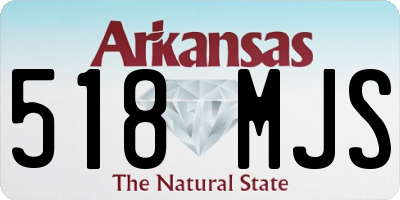 AR license plate 518MJS
