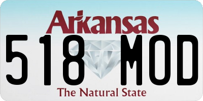 AR license plate 518MOD