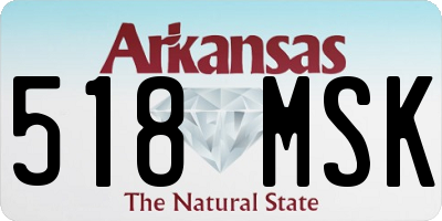 AR license plate 518MSK