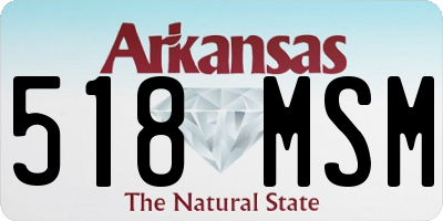 AR license plate 518MSM