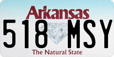 AR license plate 518MSY