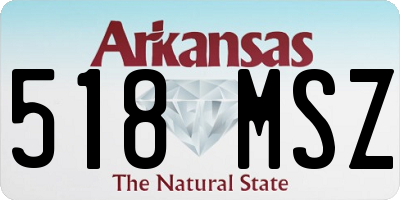 AR license plate 518MSZ