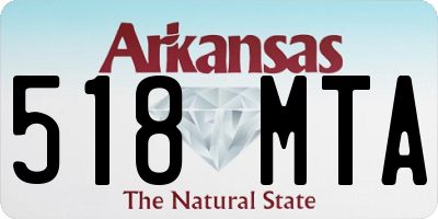 AR license plate 518MTA