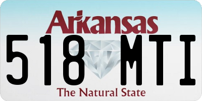 AR license plate 518MTI
