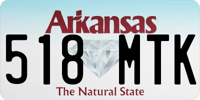 AR license plate 518MTK