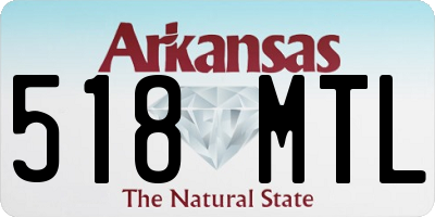 AR license plate 518MTL