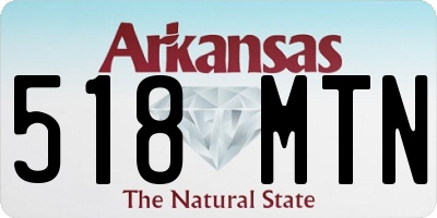 AR license plate 518MTN