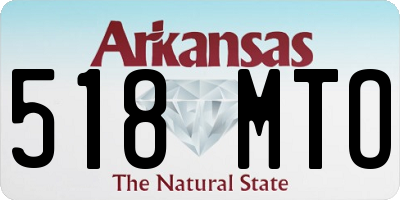 AR license plate 518MTO