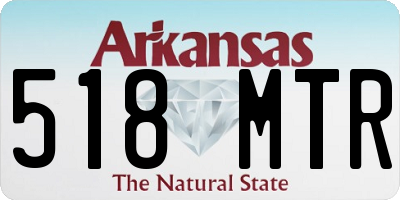AR license plate 518MTR