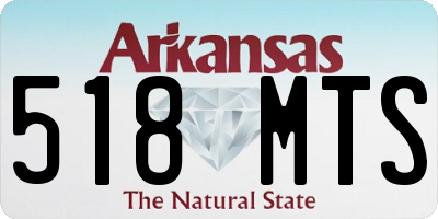 AR license plate 518MTS