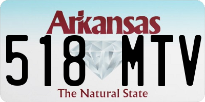 AR license plate 518MTV