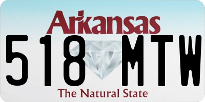 AR license plate 518MTW