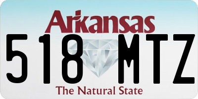 AR license plate 518MTZ