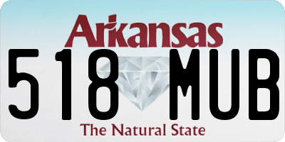AR license plate 518MUB