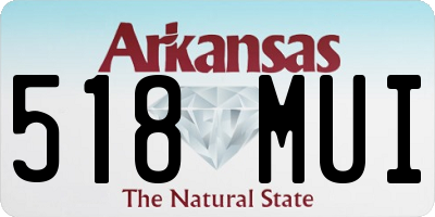 AR license plate 518MUI