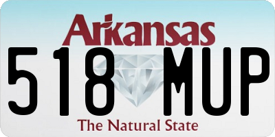 AR license plate 518MUP