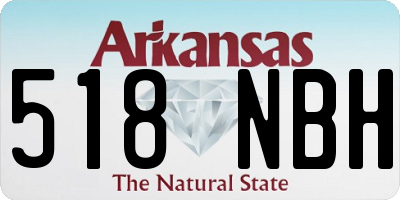 AR license plate 518NBH