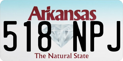 AR license plate 518NPJ