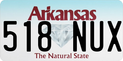 AR license plate 518NUX
