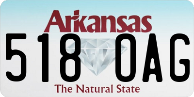 AR license plate 518OAG