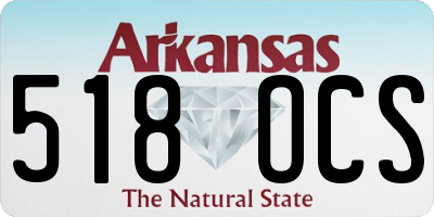 AR license plate 518OCS