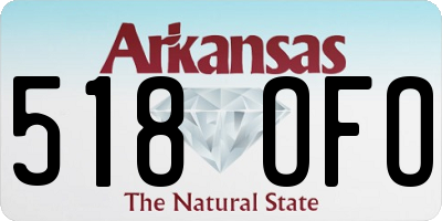 AR license plate 518OFO