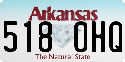 AR license plate 518OHQ