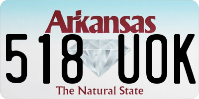 AR license plate 518UOK