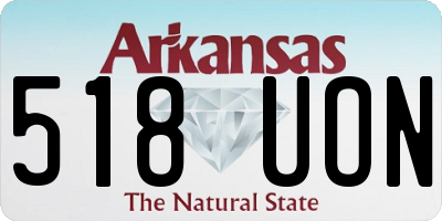 AR license plate 518UON