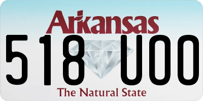 AR license plate 518UOO